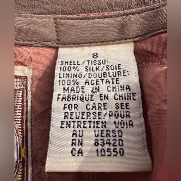 Krass kross vintage jacket! Silk jacket like new! Tan womens jacket. - Picture 7 of 7